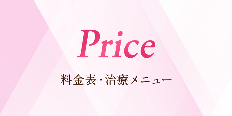 Price 料金表・治療メニュー